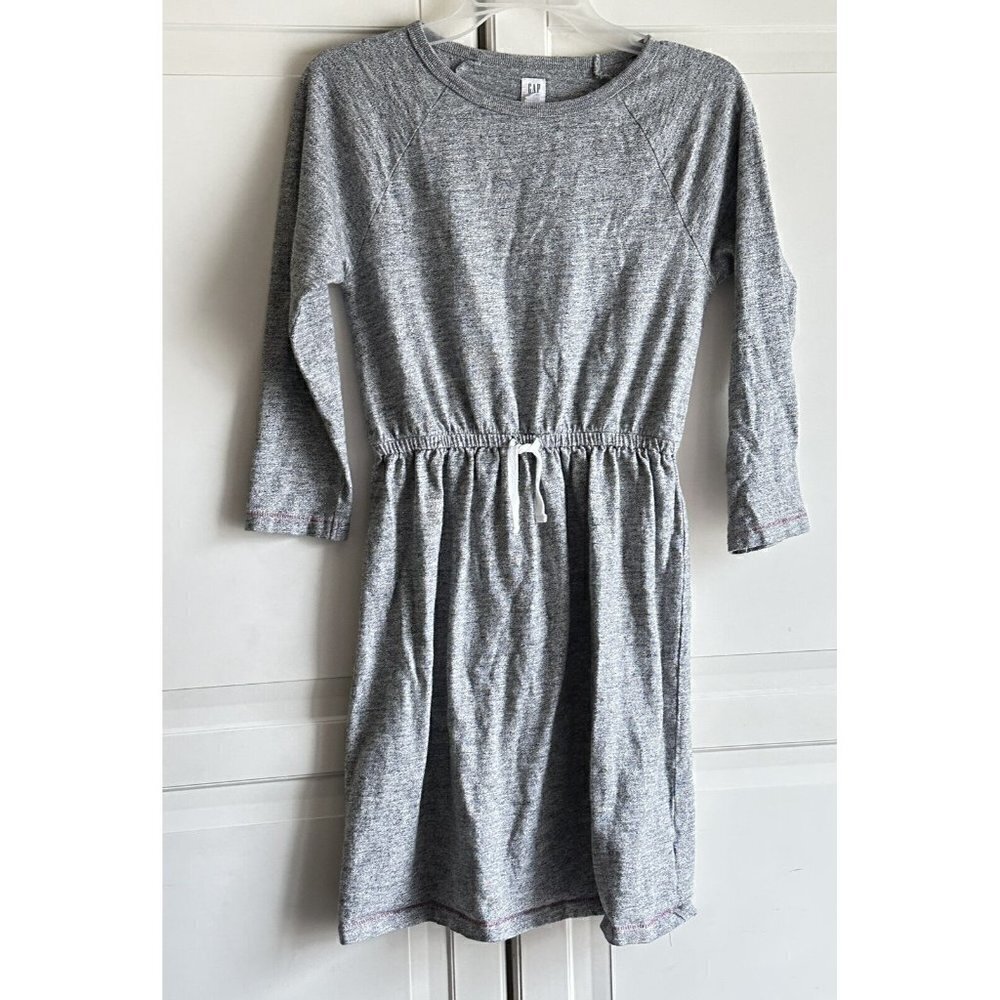 GAP‎ Kids Girls Gray Cotton Knit Long Sleeve Casual Dress XXL